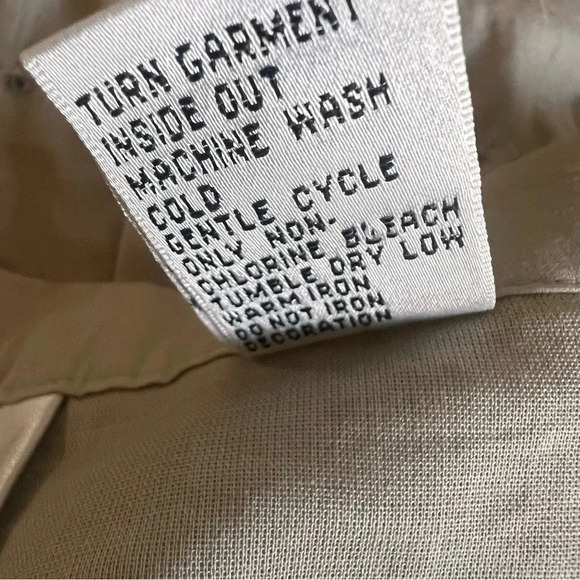 Talbots Tan A Line beautiful beaded lines for added sparkle sophistication Sz 16 - Picture 10 of 12